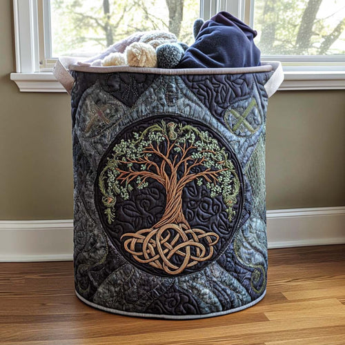 Eternal Bloom Quilted Laundry Basket NCU0NNT1577