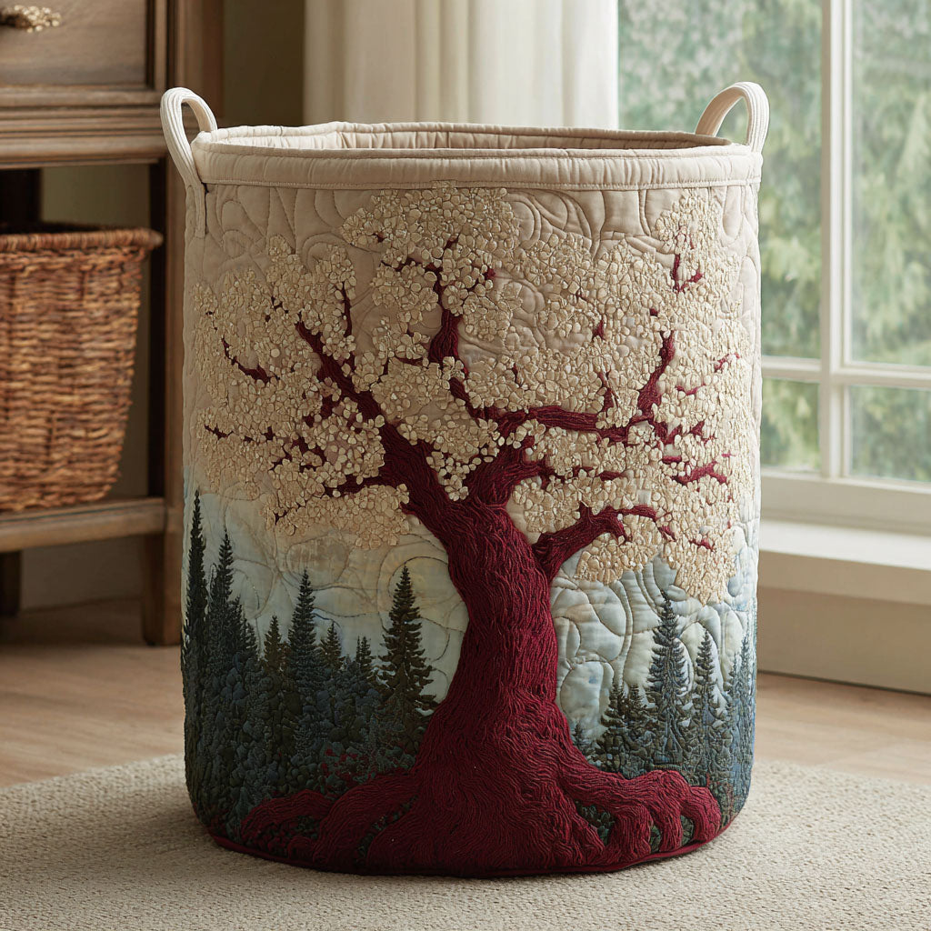 Eternal Branch Quilted Laundry Basket NCU0DDK2126