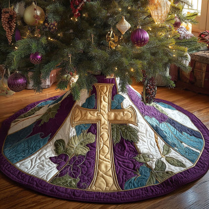 Eternal Faith Christmas Quilted Tree Skirt NCU0PTT2205