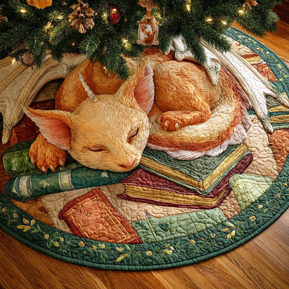 Eternal Flame Library Christmas Quilted Tree Skirt NCU0NTD856