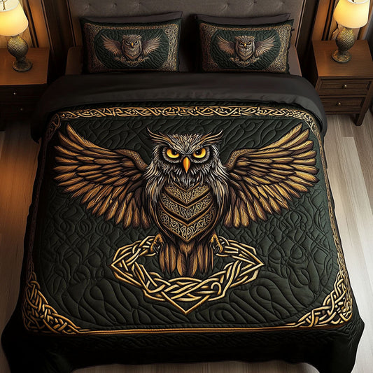 Eternal Gaze 3-Piece Quilted Bedding Set NCU0PTT1277