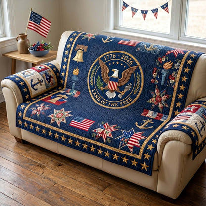 Eternal Land Emblem Quilted Sofa Cover NCU0HNH1042