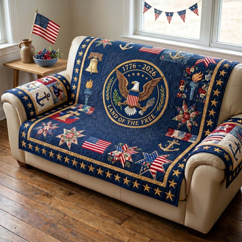 Eternal Land Emblem Quilted Sofa Cover NCU0HNH1042