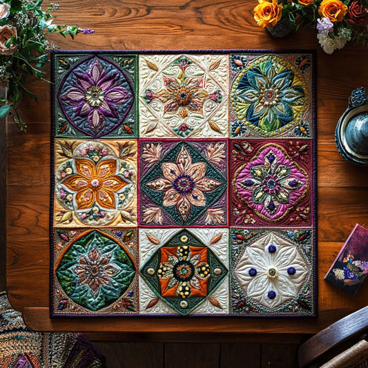 Eternal Mandala Quilted Table Topper NCU0PTT729