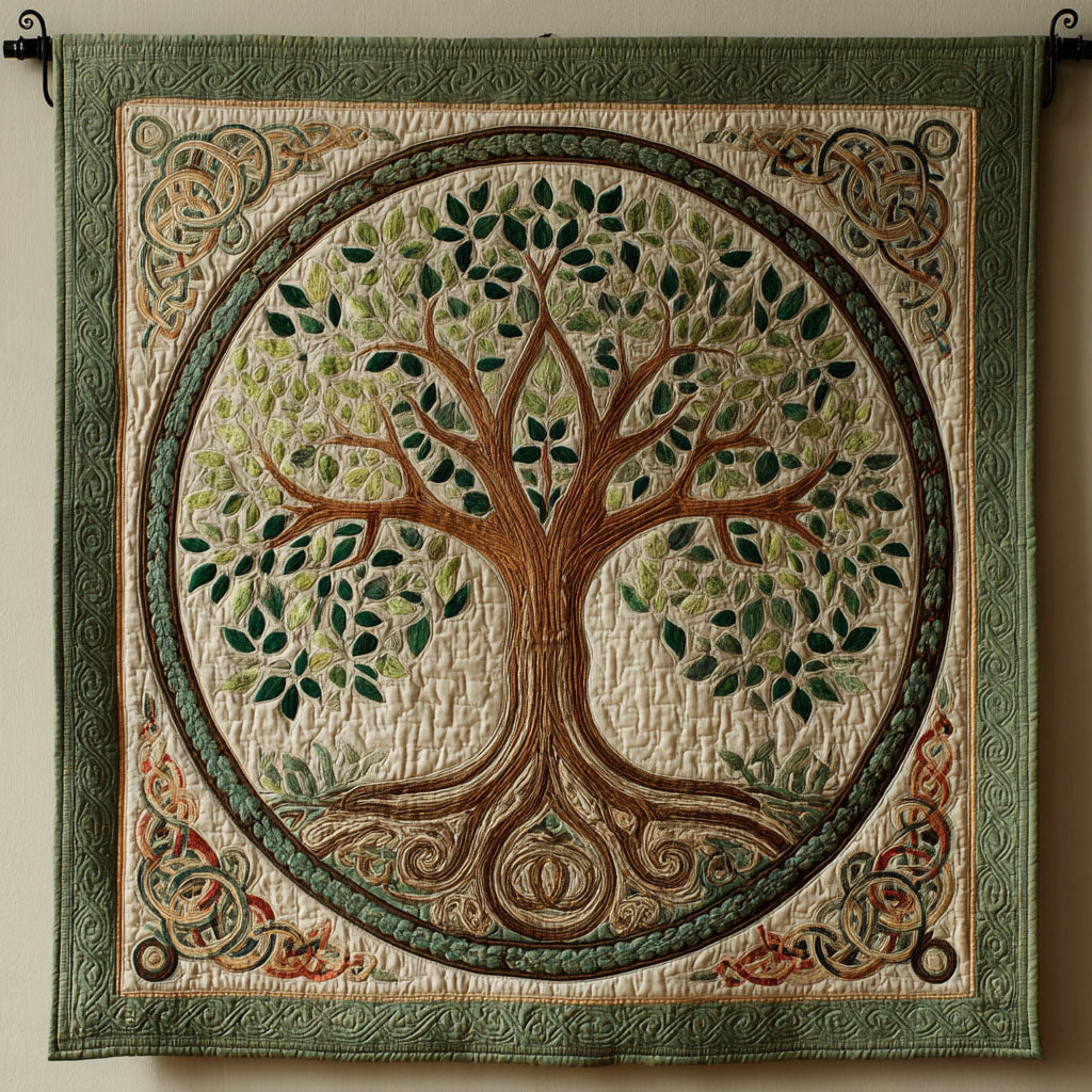 Eternal Roots Quilted Blanket NCU0DDK2333