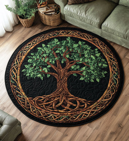 Eternal Roots Quilted Round Mat NCU0PT1056