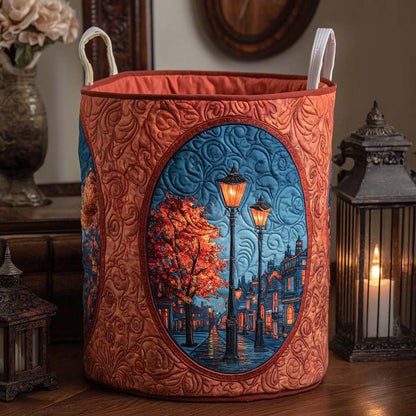 Evening Ember Quilted Laundry Basket NCU0NXD027