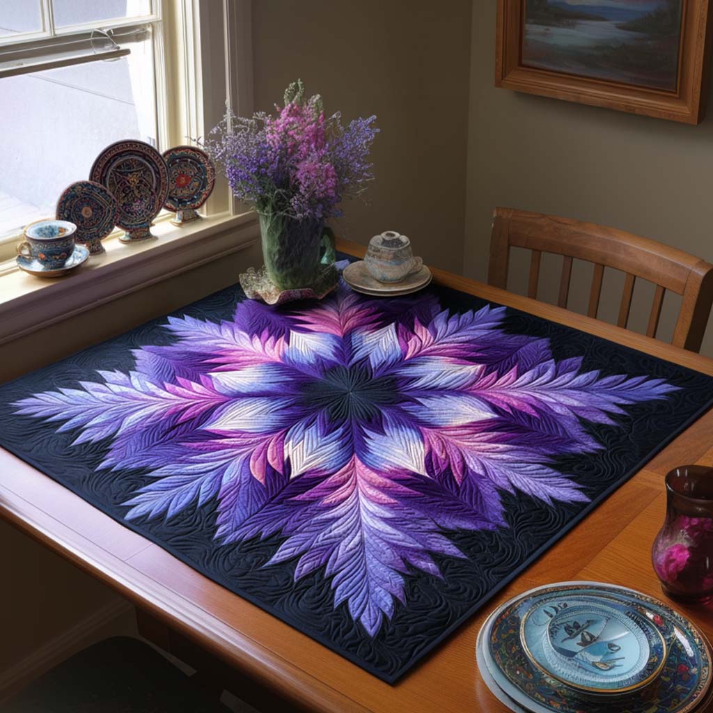 Evening Petals Quilted Table Topper NCU0NNT1133