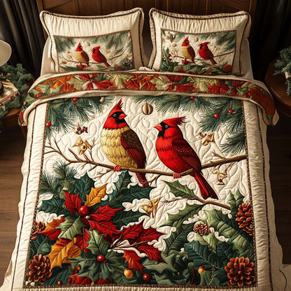 Evergreen Companions 3-Piece Quilted Bedding Set NCU0NNT009