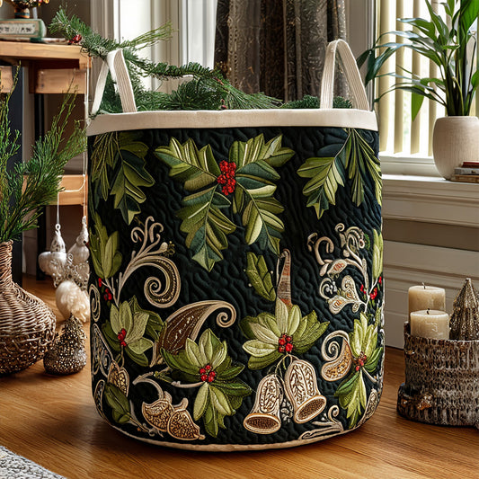 Evergreen Blessings Quilted Laundry Basket NCU0PTT1332