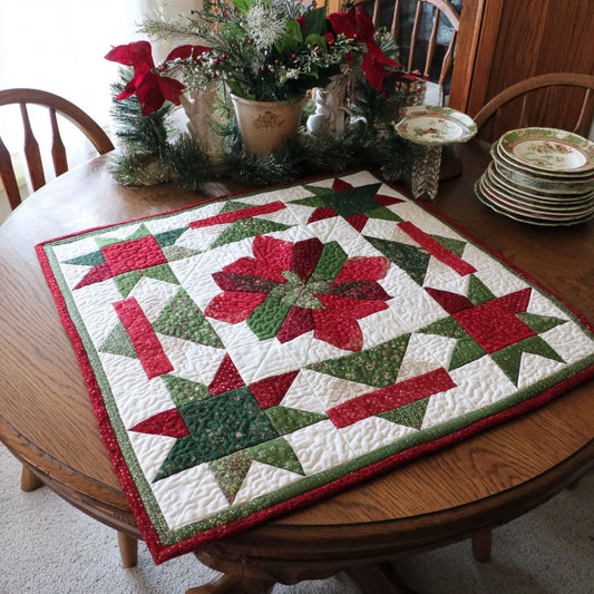 Evergreen Bloom Quilted Table Topper NCU0PTT1246