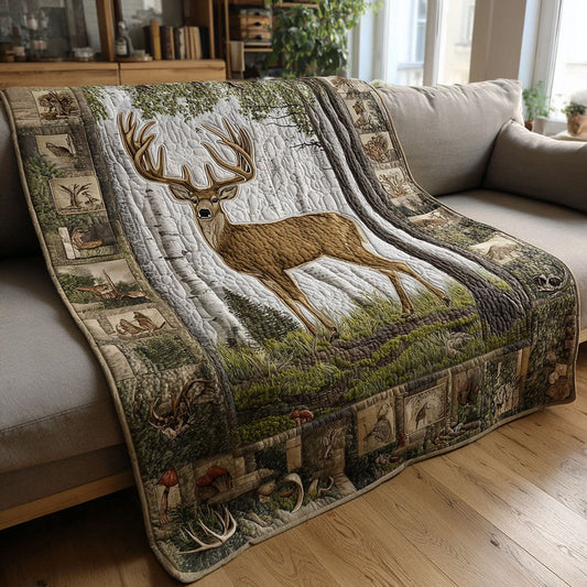 Evergreen Buck Quilted Blanket NCU0PTT2465