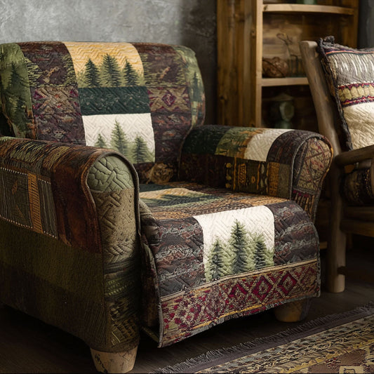 Evergreen Cabin Comfort Quilted Sofa Cover NCU0PTT2839