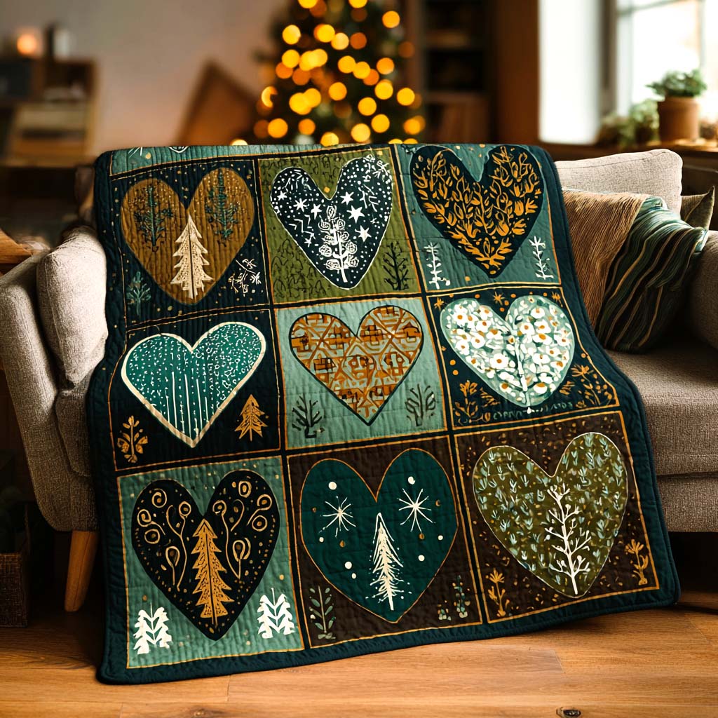 Evergreen Charm Quilted Blanket NCU0NXD1256