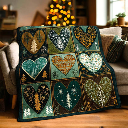 Evergreen Charm Quilted Blanket NCU0NXD1256