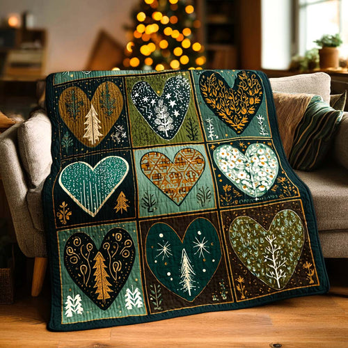 Evergreen Charm Quilted Blanket NCU0NXD1256
