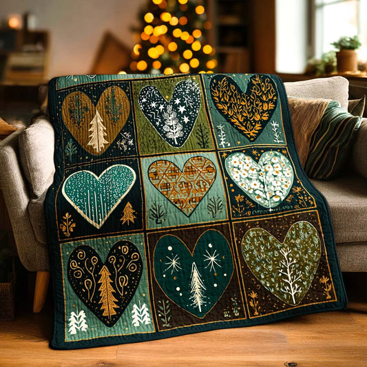 Evergreen Charm Quilted Blanket NCU0NXD1256