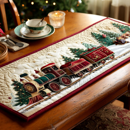Evergreen Express Quilted Table Runner NCU0NTV345