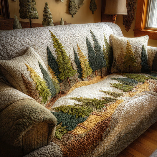 Evergreen Haven Quilted Sofa Cover NCU0DV1780