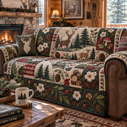 Evergreen Haven Quilted Sofa Cover NCU0PTT3476