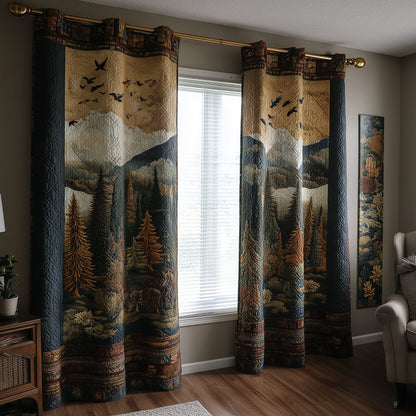 Evergreen Heights Quilted Curtains NCU0TH3829