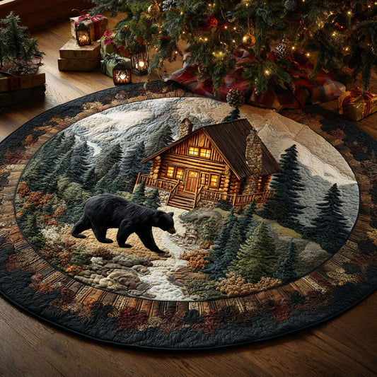 Evergreen Lodge Quilted Round Mat NCU0NTV363
