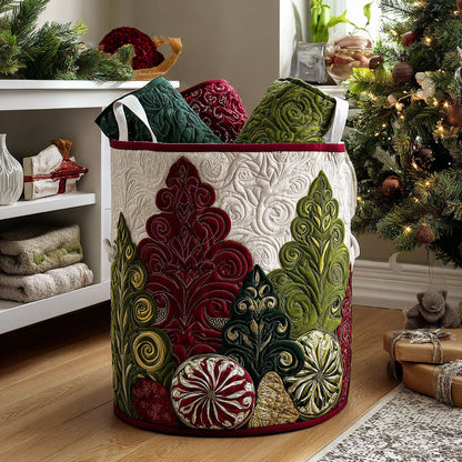 Evergreen Magic Quilted Laundry Basket NCU0PTT1333