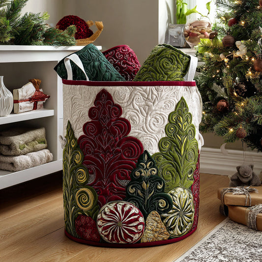 Evergreen Magic Quilted Laundry Basket NCU0PTT1333