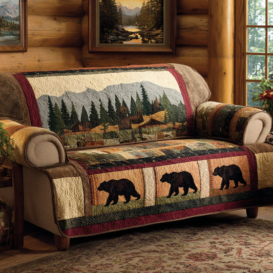 Evergreen Path Quilted Sofa Cover NCU0LDH617