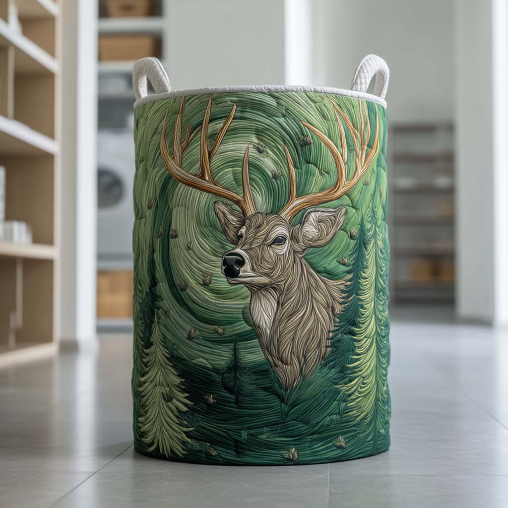 Evergreen Sentinel Quilted Laundry Basket NCU0NXD389