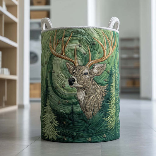 Evergreen Sentinel Quilted Laundry Basket NCU0NXD389