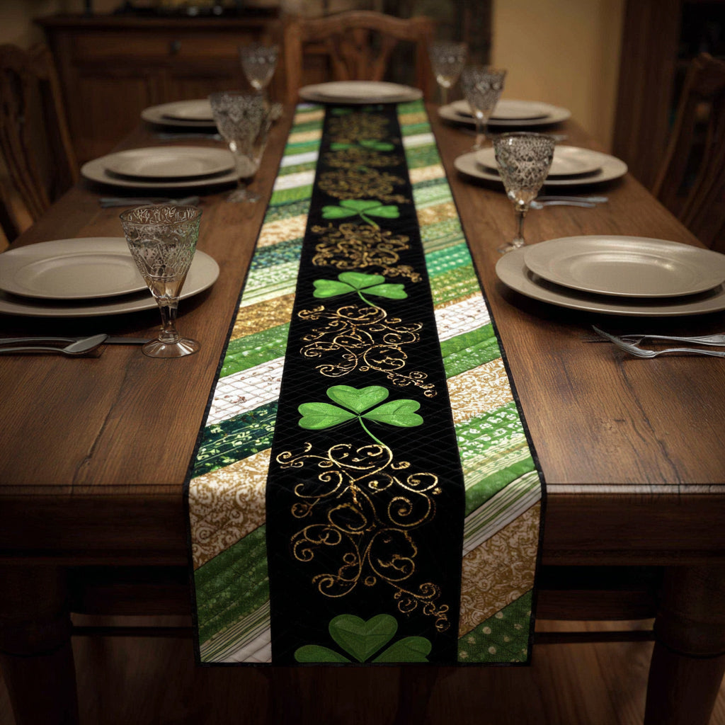 Evergreen Spirit Quilted Table Runner NCU0HNH812