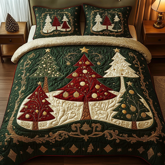 Evergreen Splendor Quilted Bedding Set NCU0DV023