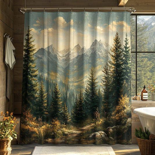 Evergreen Valley Shower Curtain NCU0LDH426