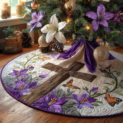 Everlight Grace Christmas Quilted Tree Skirt NCU0PTT2206
