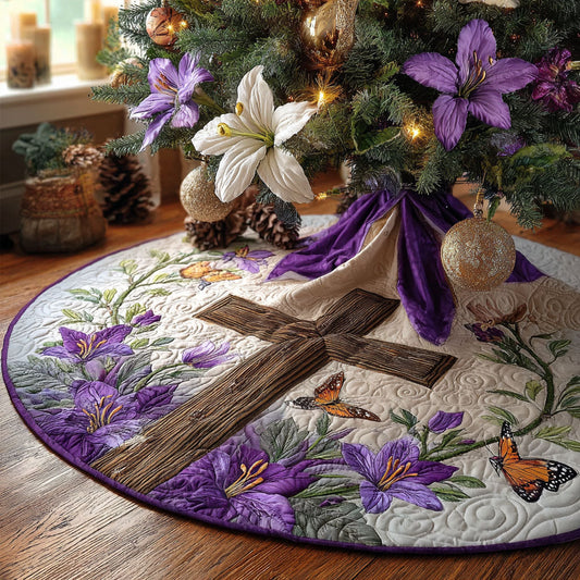 Everlight Grace Christmas Quilted Tree Skirt NCU0PTT2206