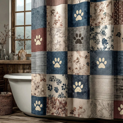 Everyday Pawprint Shower Curtain NCU0LDH422