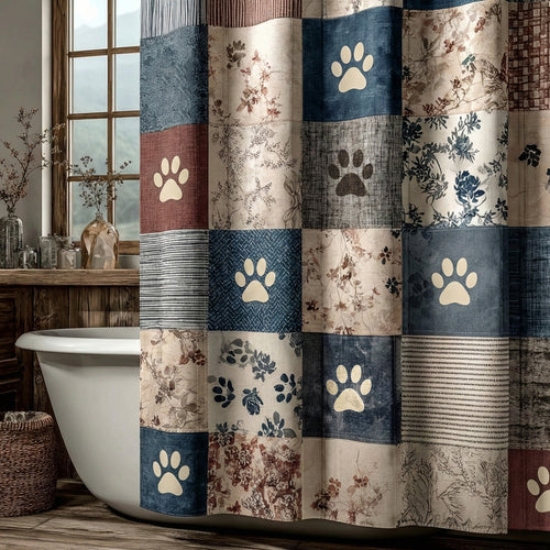 Everyday Pawprint Shower Curtain NCU0LDH422