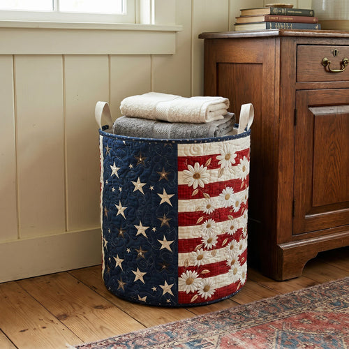 Executive Patriot Edition Quilted Laundry Basket NCU0PTT3114