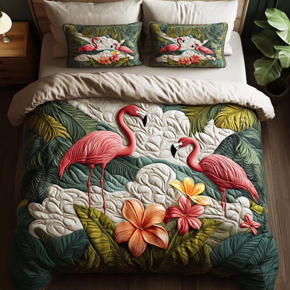 Exotic Haven 3-Piece Quilted Bedding Set NCU0NNT1806