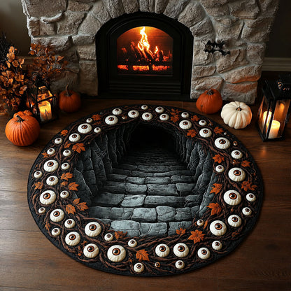 Eyes of the Underworld Quilted Round Mat NCU0PTT3223