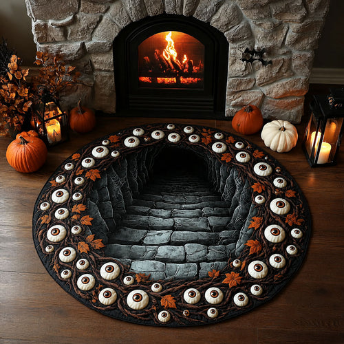 Eyes of the Underworld Quilted Round Mat NCU0PTT3223