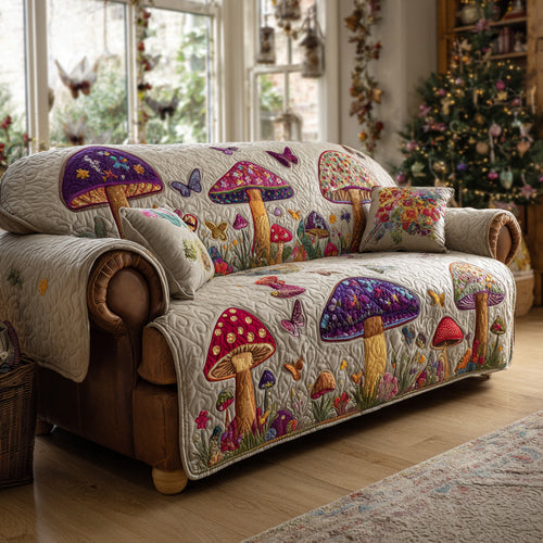 Faerie Mushroom Quilted Sofa Cover NCU0HNH614