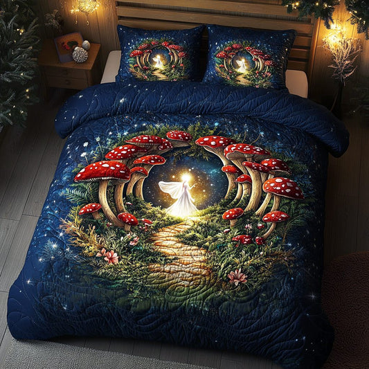 Fairy Ring Haven 3-Piece Quilted Bedding Set NCU0NNL036