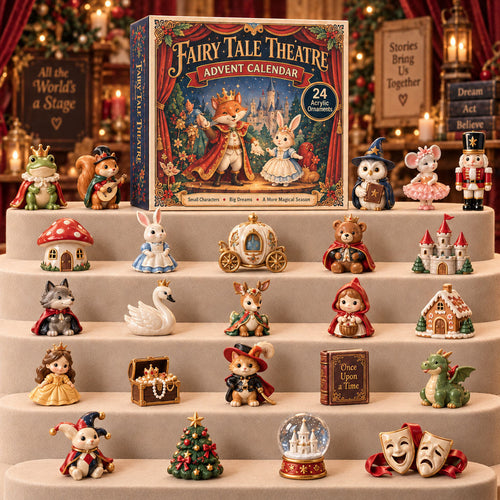CHRISTMAS KICKOFF 40% OFF - Fairy Tale Theatre Advent Calendar 2026 - 24-Day Festive Countdown, Acrylic Charms Blind Box - Gift For Theatre Lovers AC0TM300