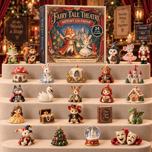 CHRISTMAS KICKOFF 40% OFF - Fairy Tale Theatre Advent Calendar 2026 - 24-Day Festive Countdown, Acrylic Charms Blind Box - Gift For Theatre Lovers AC0TM300