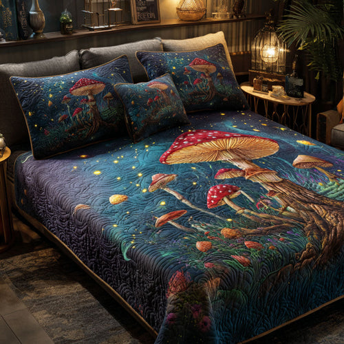 Fairywood 3-Piece Quilted Bedding Set NCU0PTT2334