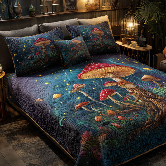 Fairywood 3-Piece Quilted Bedding Set NCU0PTT2334