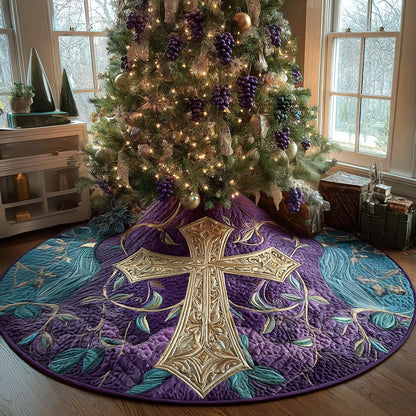 Faith Eternal Christmas Quilted Tree Skirt NCU0PTT2208