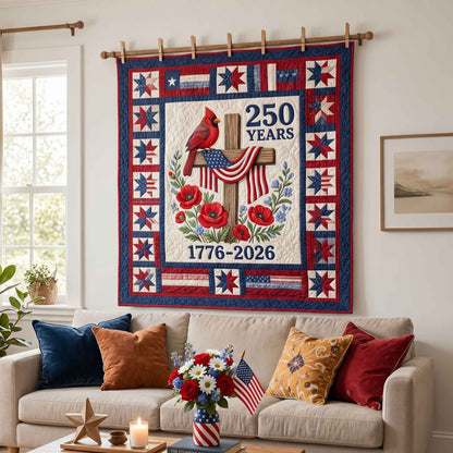 Faith Freedom Quilted Blanket NCU0NTD1884